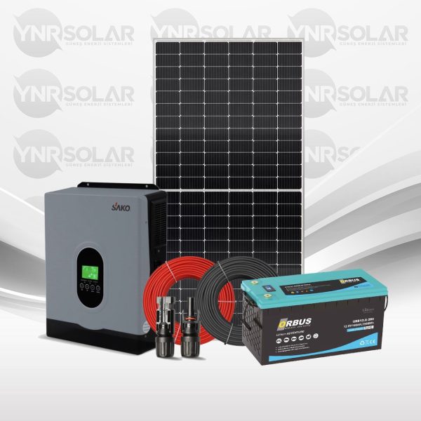 1,6Kva Lityum 1600W Akıllı İnverter Lityum Akülü Paket Sistem