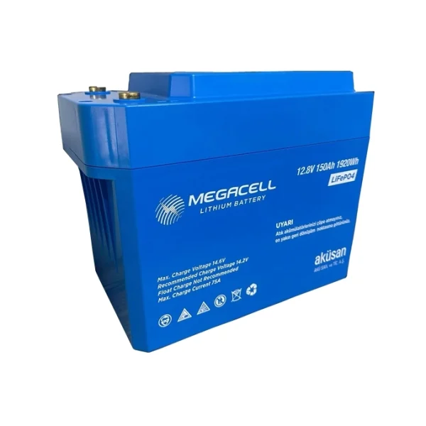 Megacell 12,8V 150Ah LiFePO4 Lityum Demir Fosfat Akü