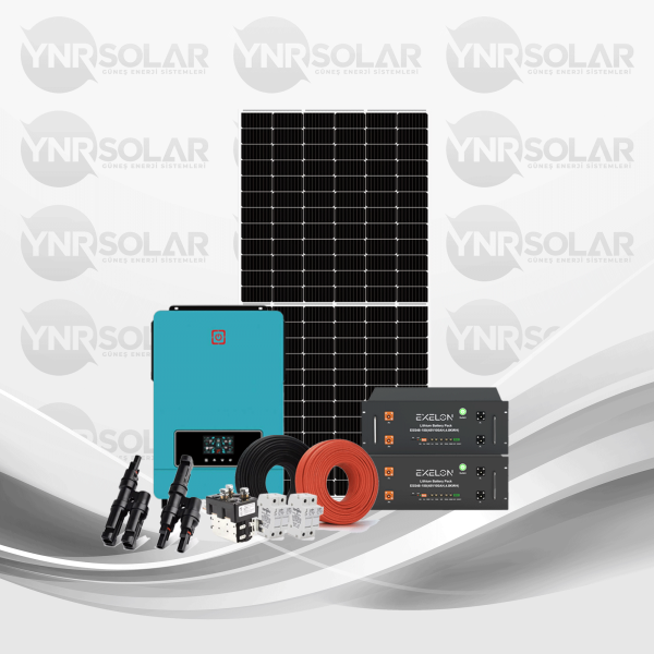 10Kva 10200W Güneş Enerjisi Solar Paketi Lityum Akülü